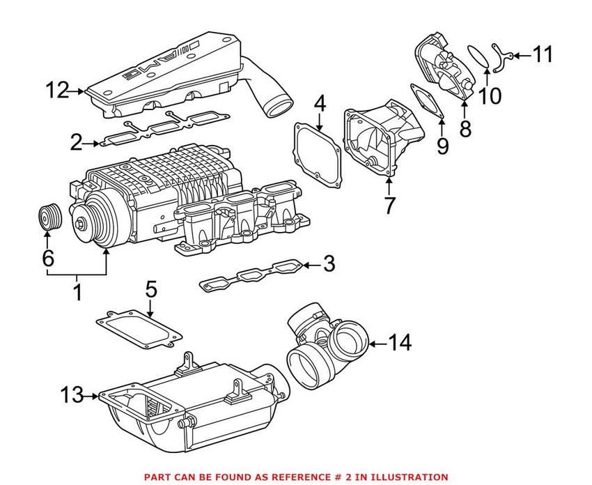 Mercedes Supercharger Gasket 1120980080